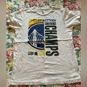 Boys NBA Youth Golden State Warriors Cotton White Tee